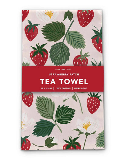 Strawberry Patch Tea Towel