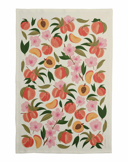 Peach Blossom Tea Towel