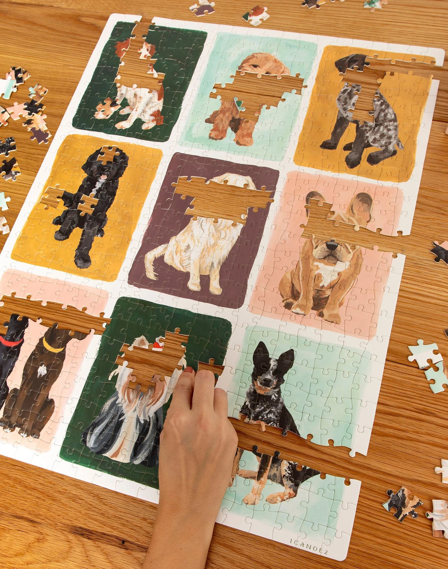 Furry Friends Dogs Grid - 500 Piece Jigsaw Puzzle