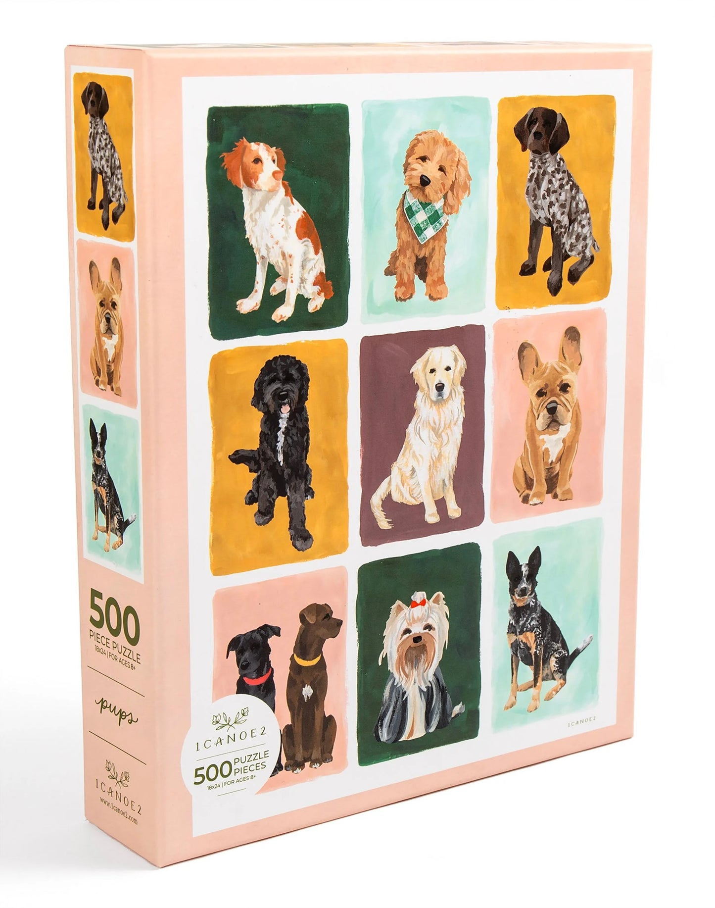 Furry Friends Dogs Grid - 500 Piece Jigsaw Puzzle