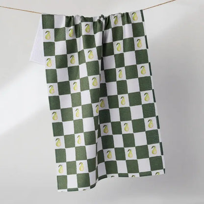 Pear Checker Tea Towel