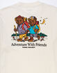 Adventure With Friends Bear Tee - Natural