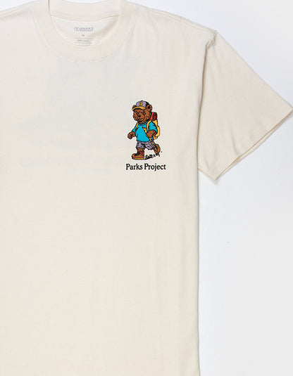 Adventure With Friends Bear Tee - Natural