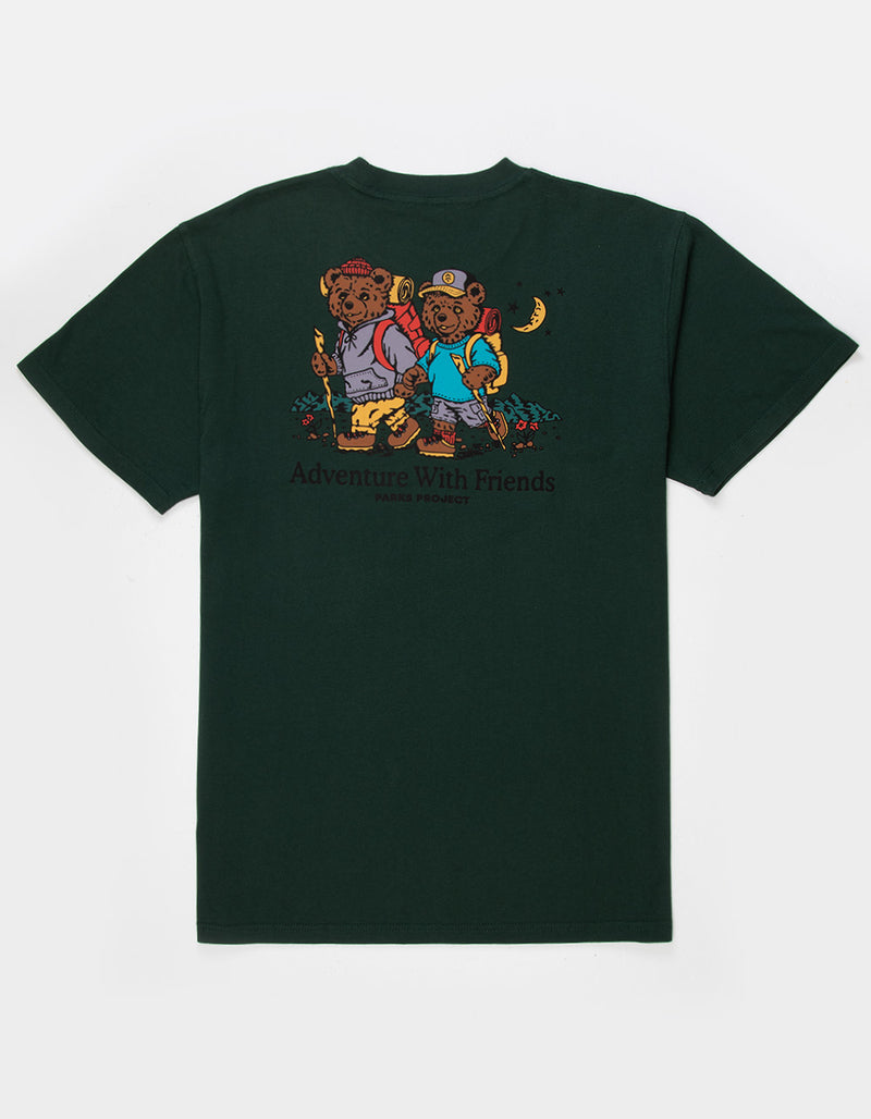 Adventure With Friends Bears Tee - Dark Green