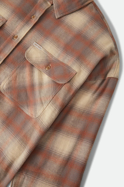 Bowery Crop Women's Overshirt - Soft Tan/Window Plaid