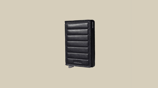 Premium Slimwallet Emboss Lines - Black