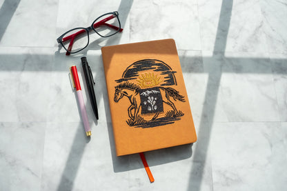Western Horse Embroidered Notebook Journal