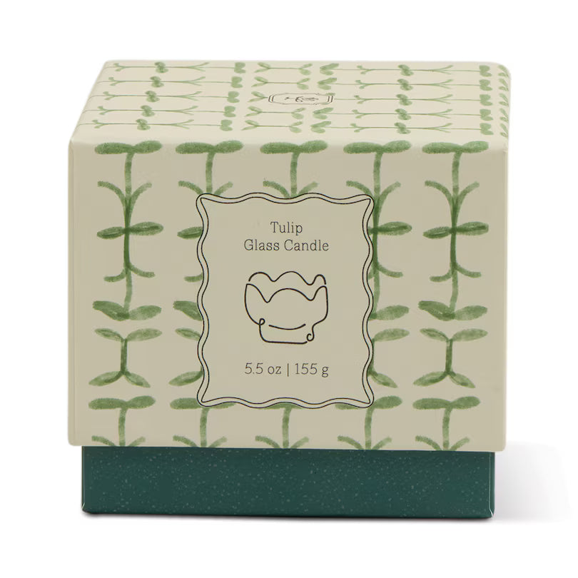 Tulip 5.5oz Glass Candle - Verbena Lemongrass