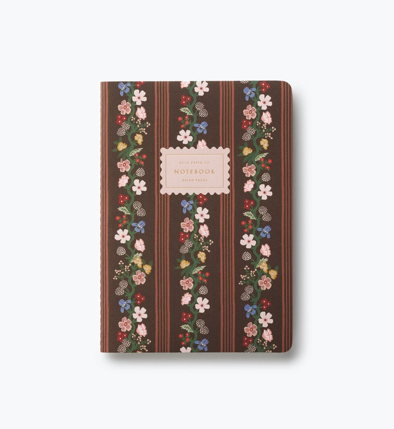 Assorted Set of 3 Paisley Notebooks