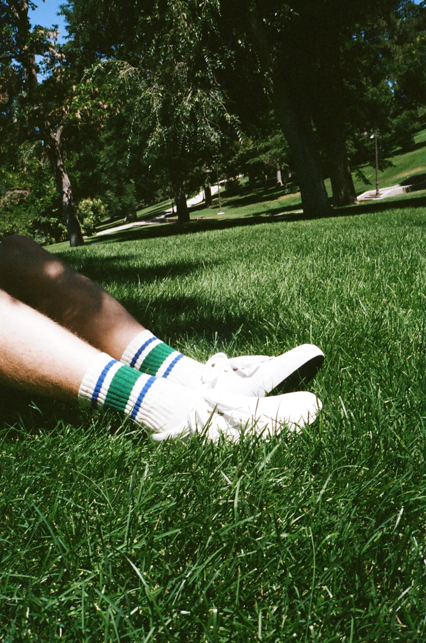 The Retro Stripe - Kelly Green/Royal