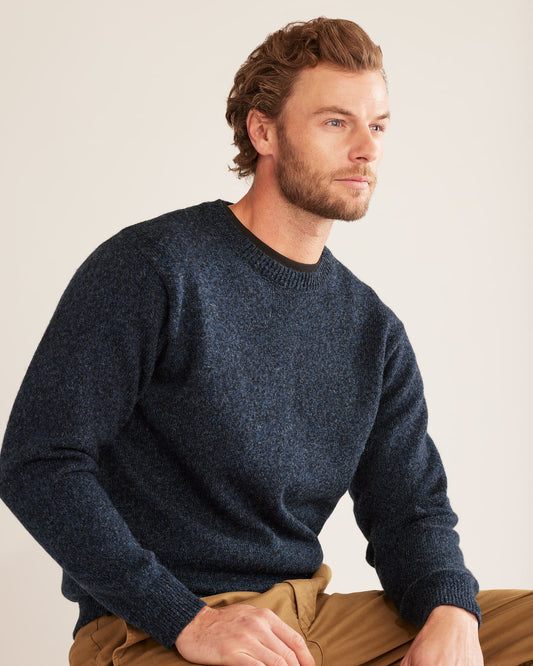 Wool Crew - Indigo Heather