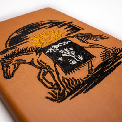 Western Horse Embroidered Notebook Journal