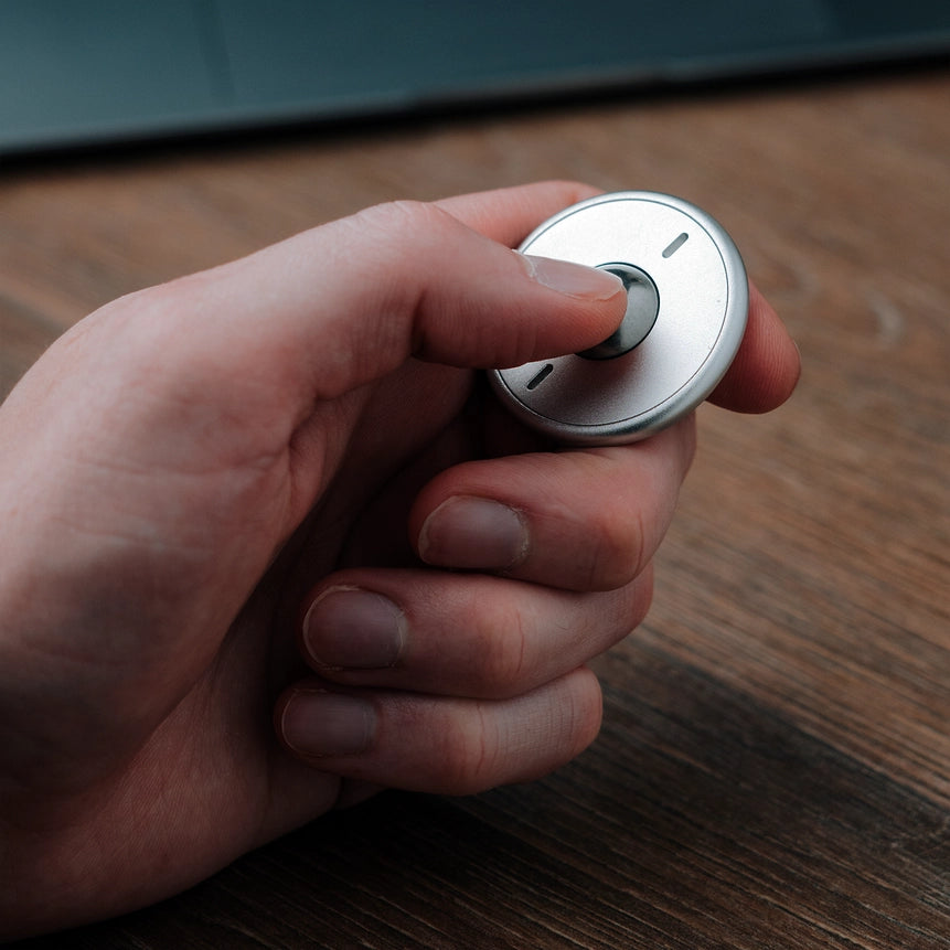 Aluminum Scroller Fidget - Grey