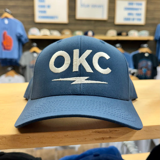 OKC Bolt Embroidered Hat - Navy