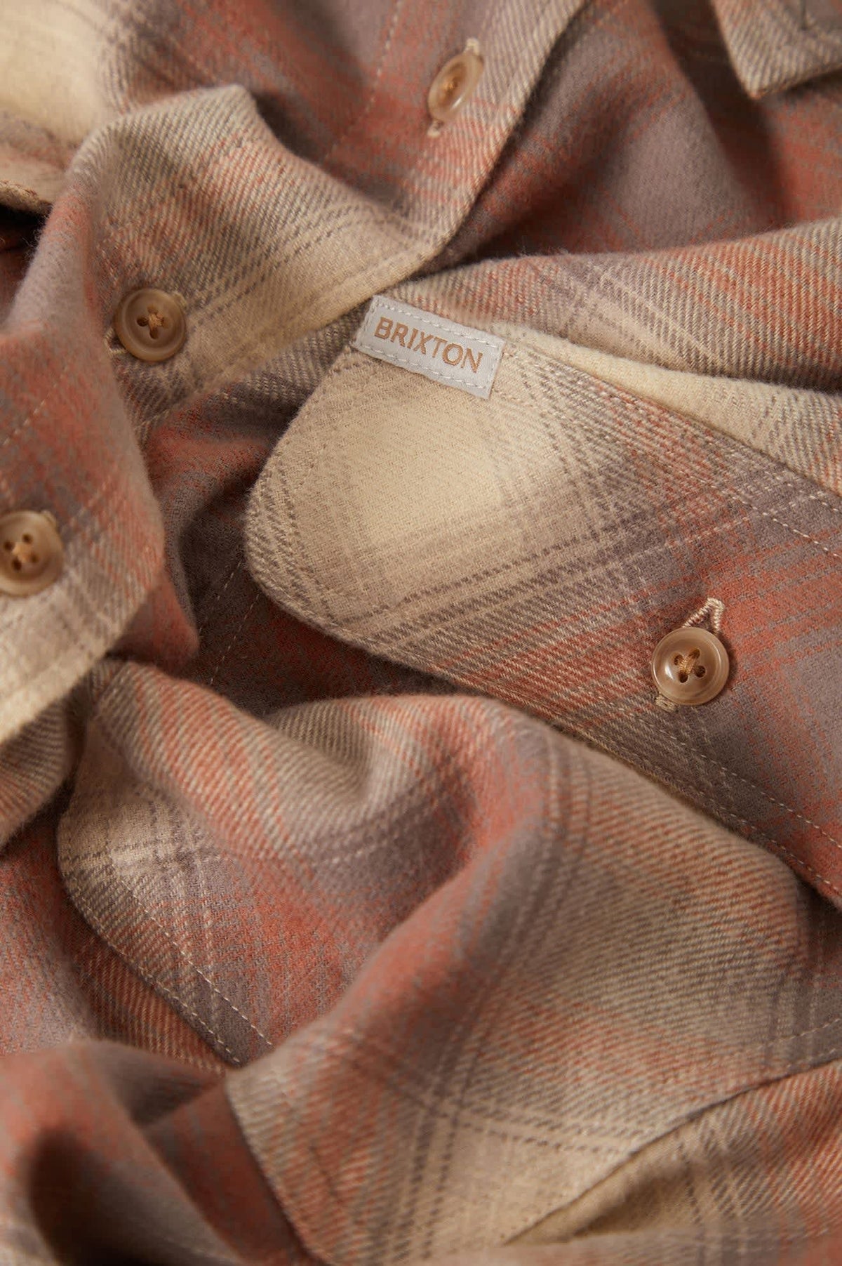 Bowery Crop Women's Overshirt - Soft Tan/Window Plaid