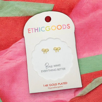 Bow Tiny Stud Earrings