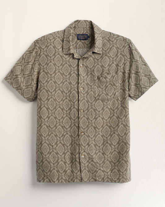 Linen Camp S/S Shirt - Medallion Khaki