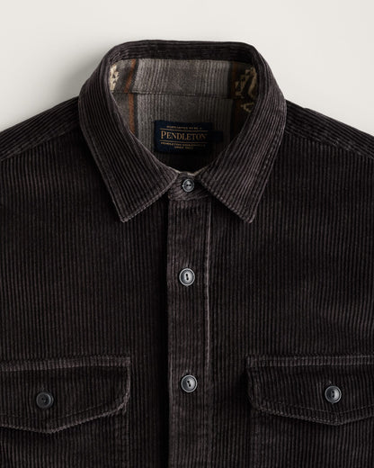 Belmont Corduroy Overshirt - Charcoal