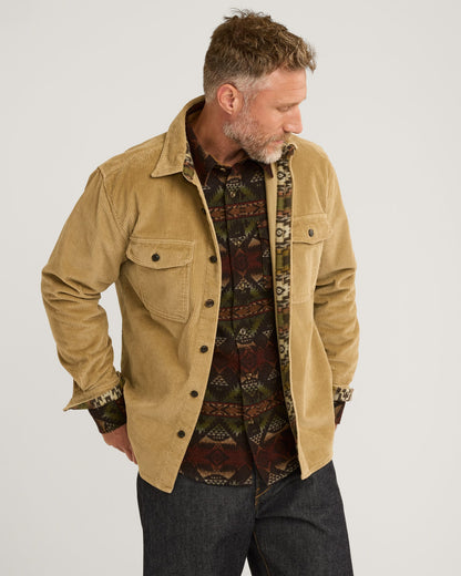 Belmont Corduroy Overshirt - Khaki