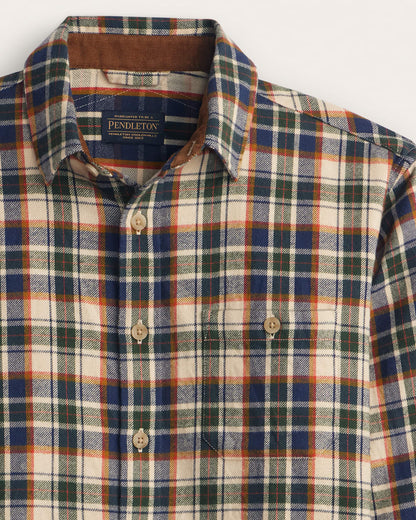 Fremont Flannel Shirt - Tan Multi Plaid