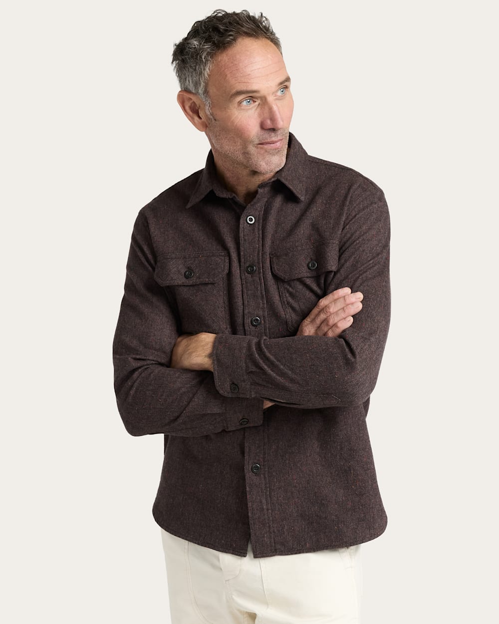 Burnside Flannel Shirt - Brown Heather