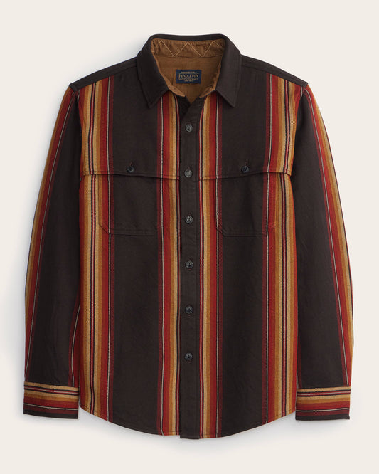 Weston Flannel - Brown Multi Stripe