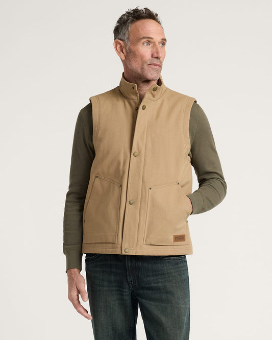 Pine Grove Canvas Vest - Old Oak