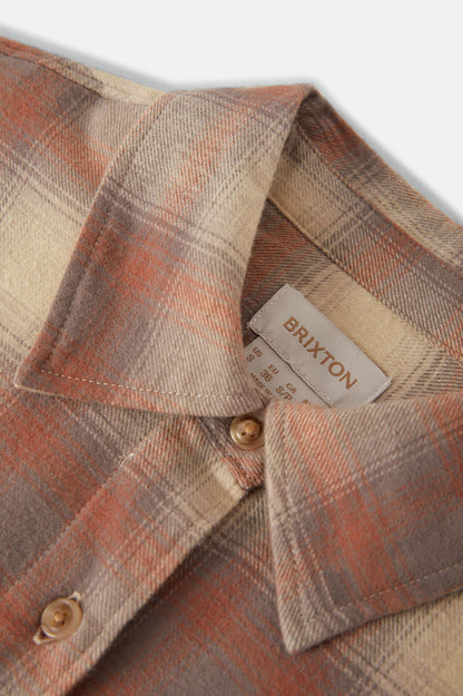 Bowery Crop Women's Overshirt - Soft Tan/Window Plaid
