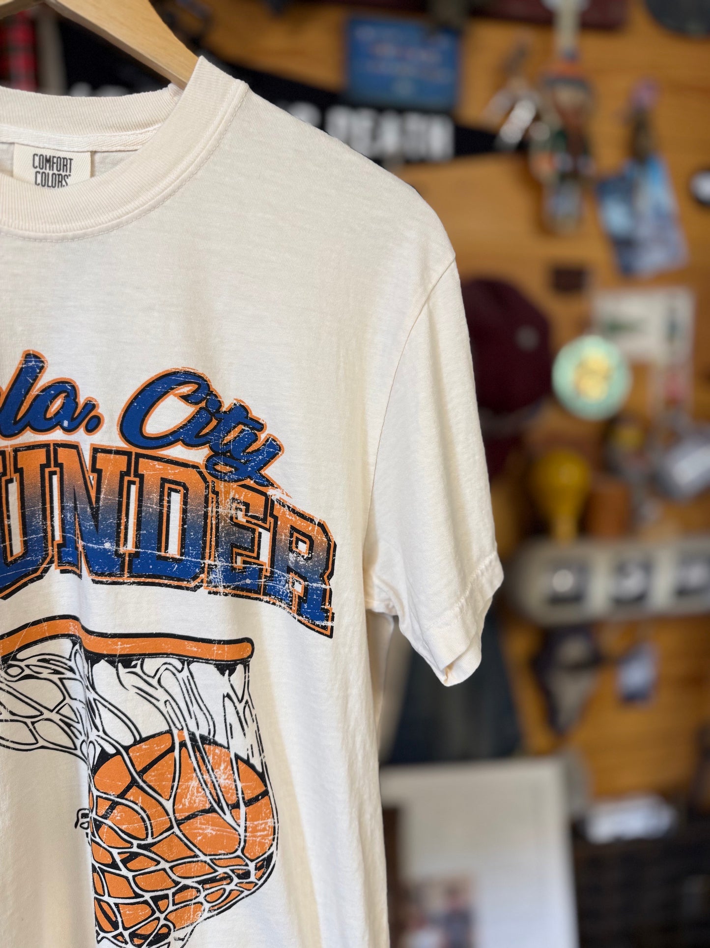 Okla City Net Tee - Ivory