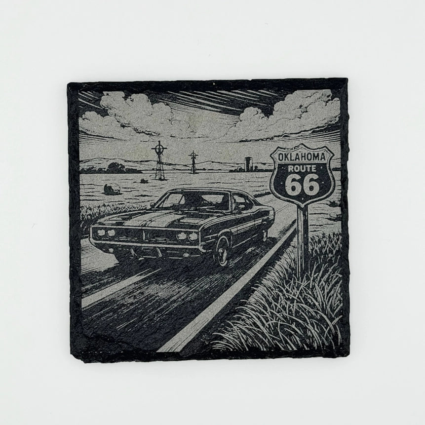 Route 66 Oklahoma Slate Coasters