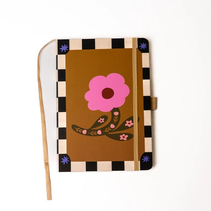 Floral Soft Touch Hardbound Layflat Notebook