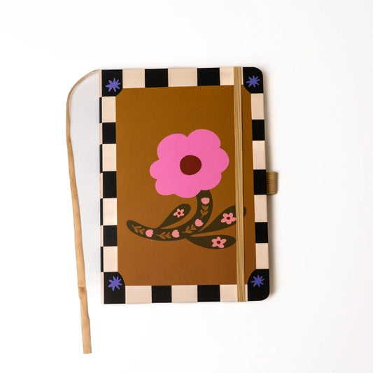 Floral Soft Touch Hardbound Layflat Notebook