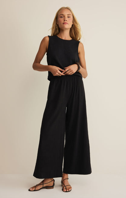Scout Textured Slub Pant - Black
