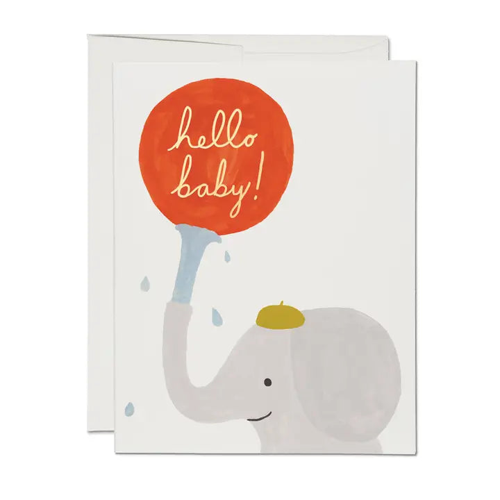 Little Elephant Baby Card