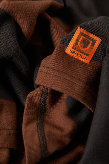 Union HW Rugby Polo - Black/Brown