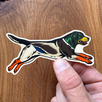 Labrador Mallard Vinyl Sticker 4"