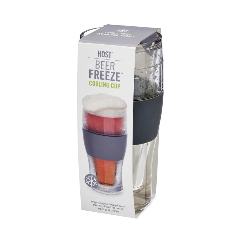 Beer Freeze™ Cooling Cup Insulated w/ Cooling Gel - Gray