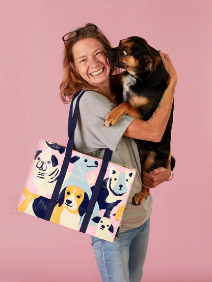 Happy Dogs Shoulder Tote