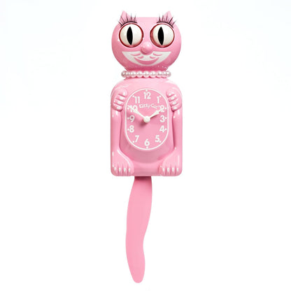 Pink Satin Miss Kitty Cat Klock