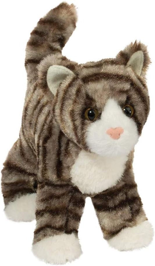 Zigby Gray Stripe Tabby Cat Plush