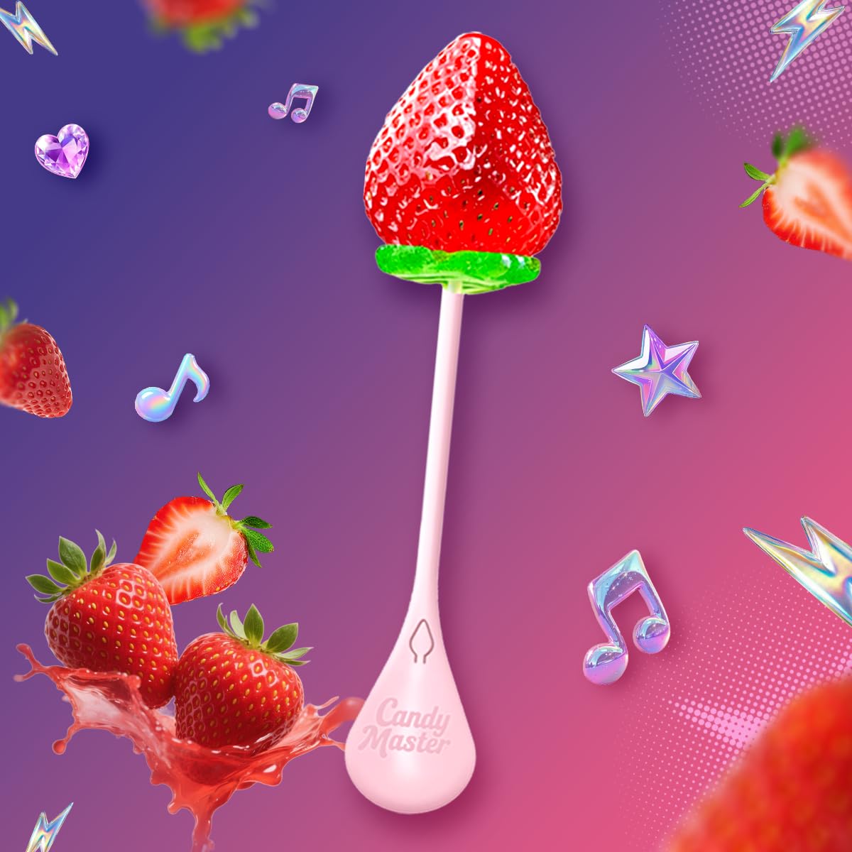 Musical Lollipop with KPOP Music - Strawberry