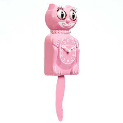 Pink Satin Miss Kitty Cat Klock