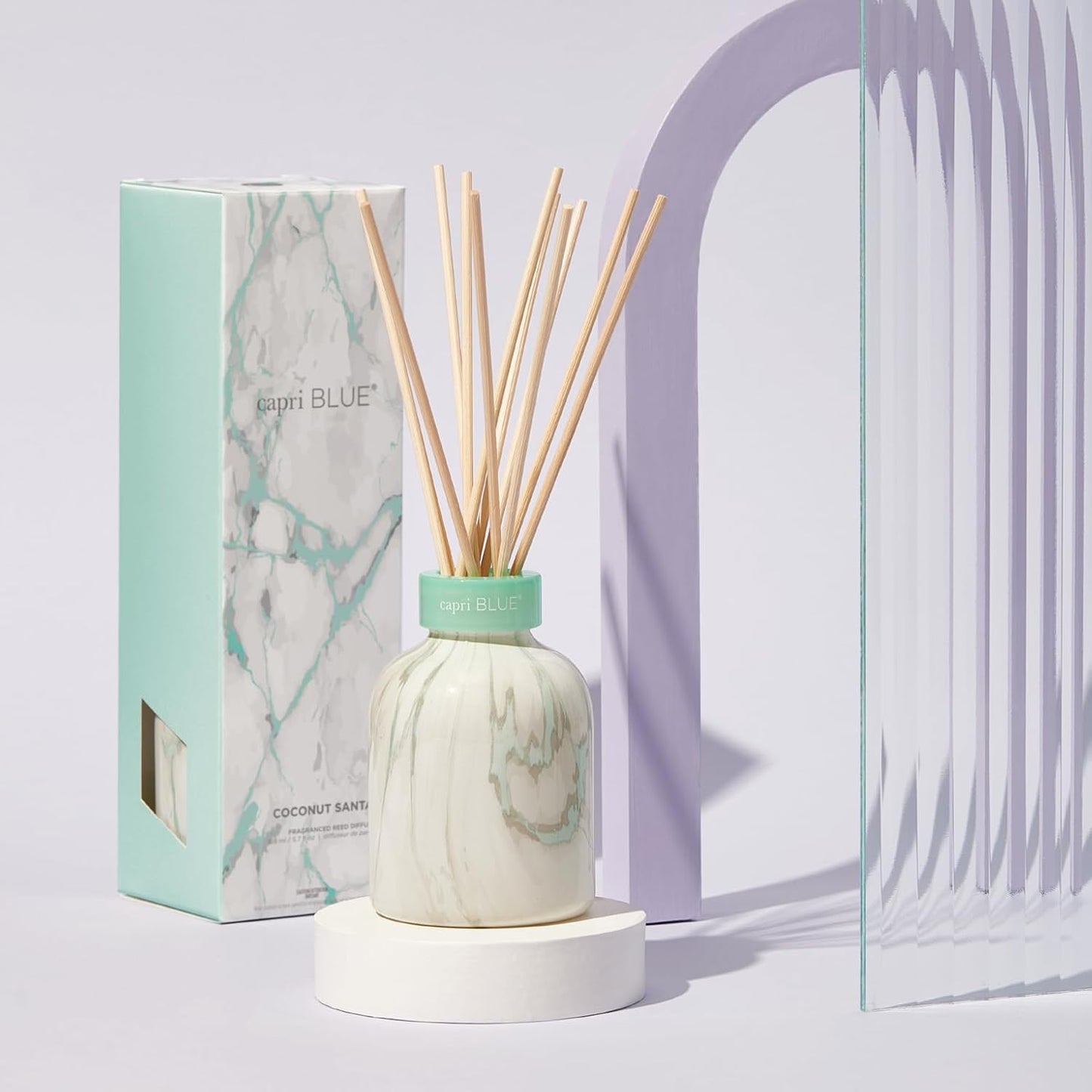Marble Reed Diffuser Set - Coconut Santal