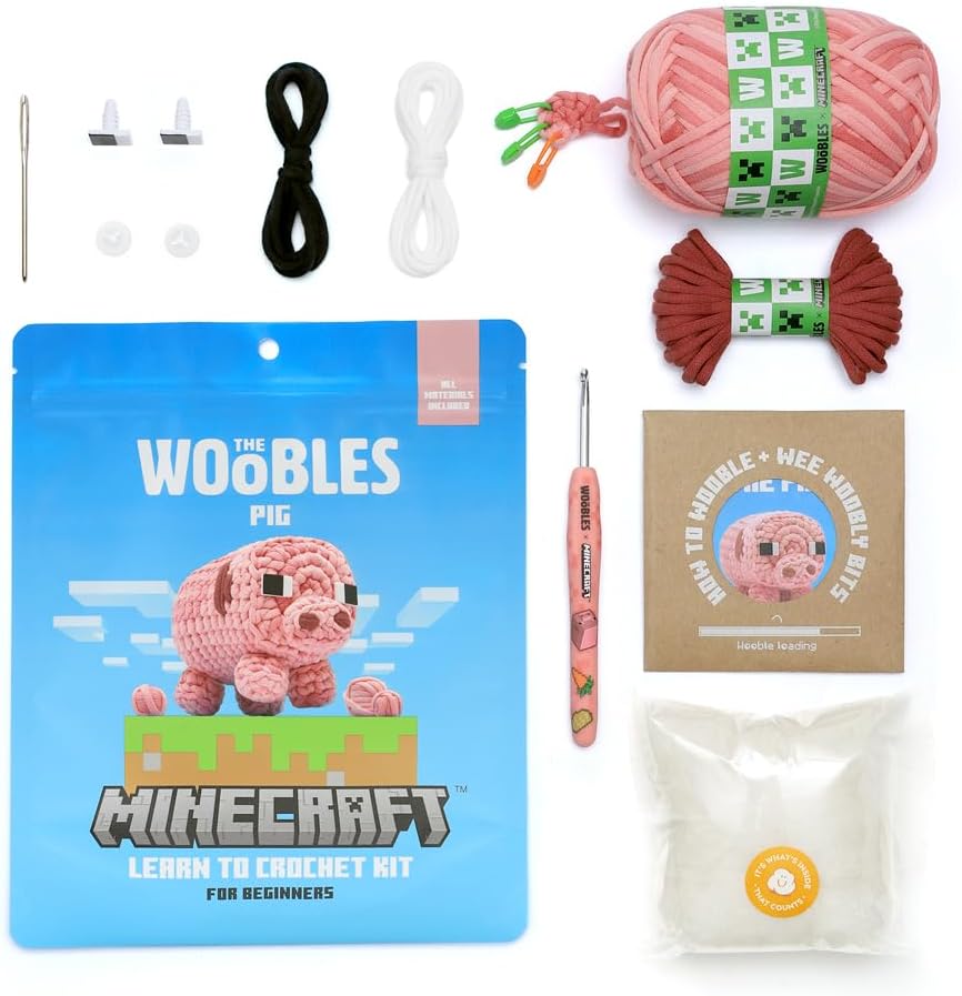 Minecraft Pig Crochet Kit