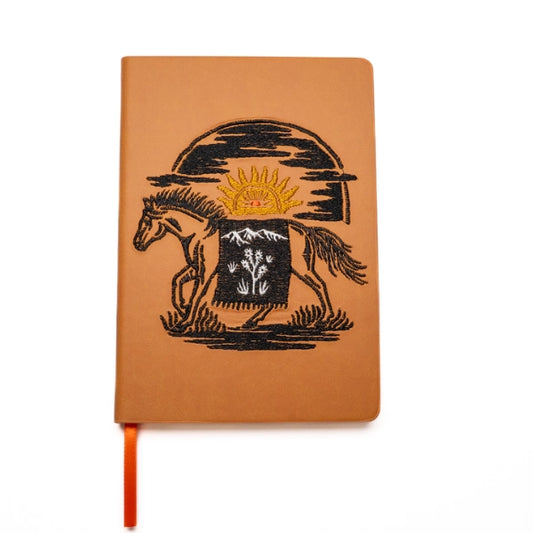 Western Horse Embroidered Notebook Journal
