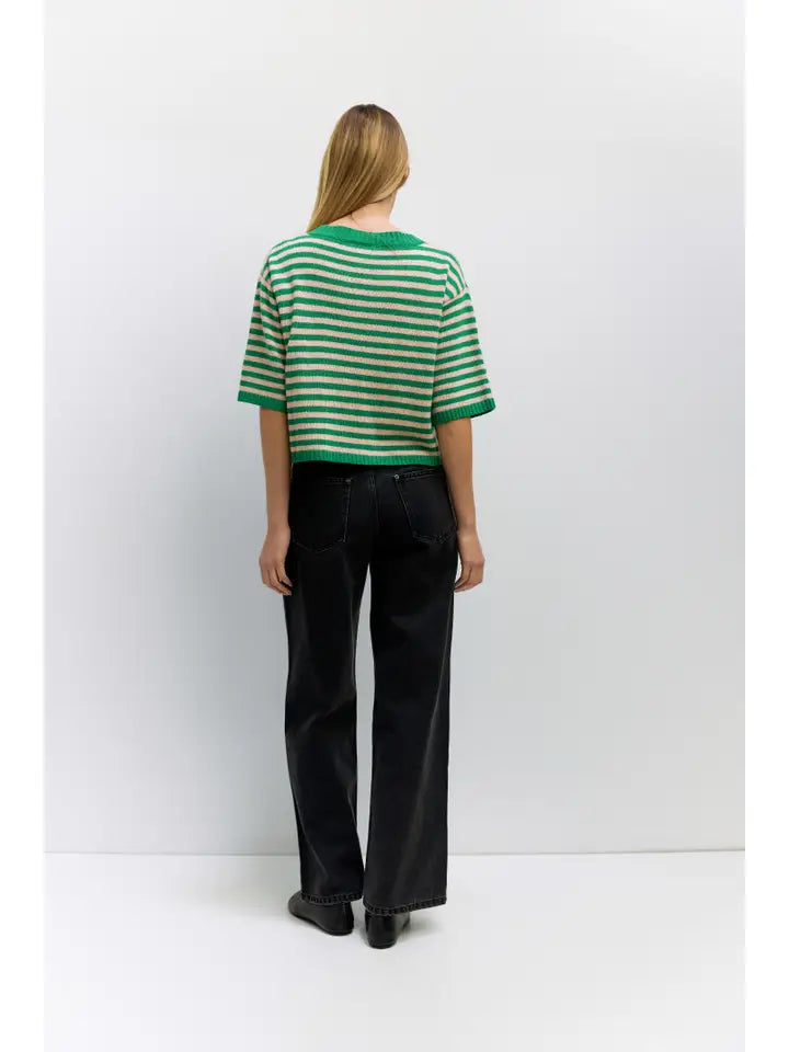 The Jenny Cardigan - Green/Pink