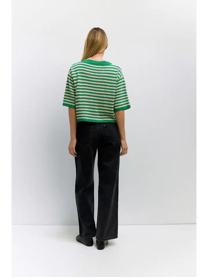 The Jenny Cardigan - Green/Pink
