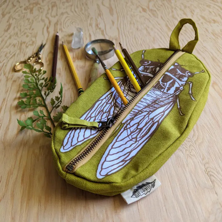 Cicada Zippered Pouch