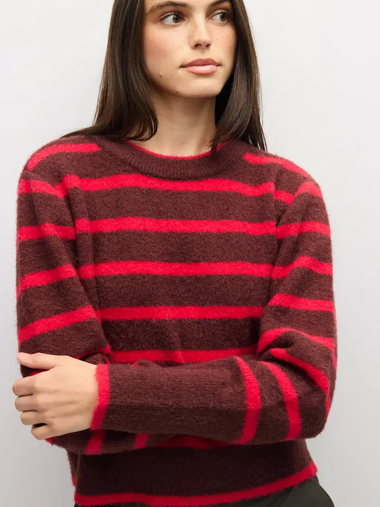 The Mckenzie Sweater - Brown/Red