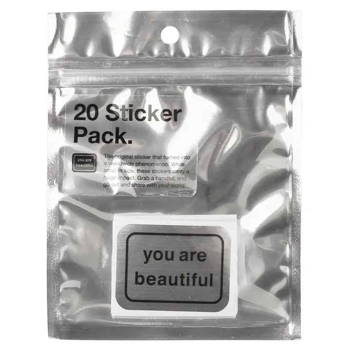 You Are Beautiful Sticker - 20 Pack